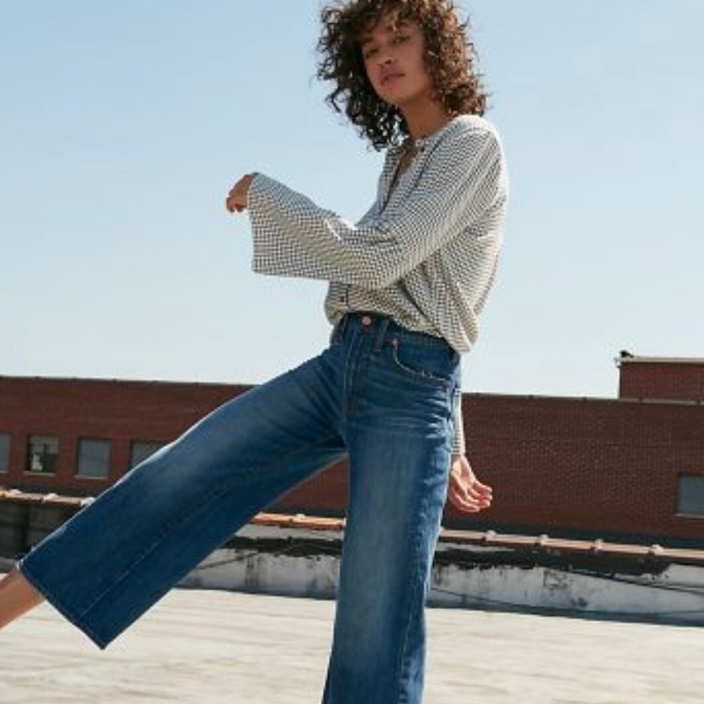NWOT Madewell size 10/30 slim wide-leg crop